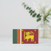 Carte De Visite drapeau de Sri Lanka (Debout devant)