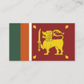 Carte De Visite drapeau de Sri Lanka (Devant)