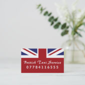 Carte De Visite Drapeau de taxi britannique (Debout devant)
