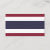 Carte De Visite Drapeau de Thaïlande (Devant)