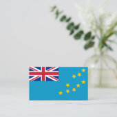 Carte De Visite Drapeau de Tuvaluan, Drapeau de Tuvalu (Debout devant)