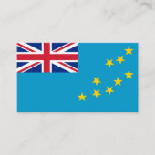 Carte De Visite Drapeau de Tuvaluan, Drapeau de Tuvalu (Devant)