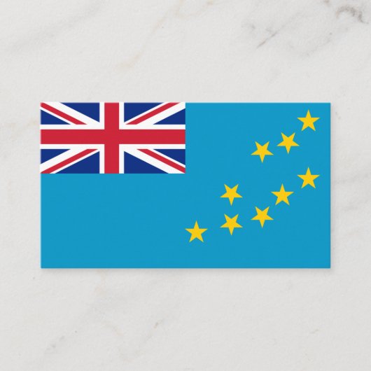 Carte De Visite Drapeau de Tuvaluan, Drapeau de Tuvalu (Devant)