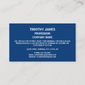 Carte De Visite Drapeau de Virginie-Occidentale, Drapeau de Virgin (Dos)