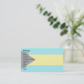 Carte De Visite Drapeau des Bahamas (Debout devant)