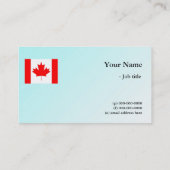 Carte De Visite Drapeau des entreprises internationales, fond bleu (Dos)