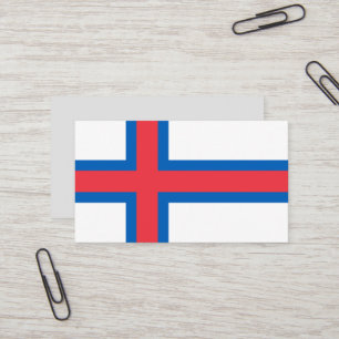 Carte De Visite Drapeau des îles Féroé