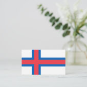 Carte De Visite Drapeau des îles Féroé (Debout devant)