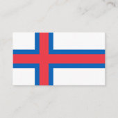 Carte De Visite Drapeau des îles Féroé (Devant)