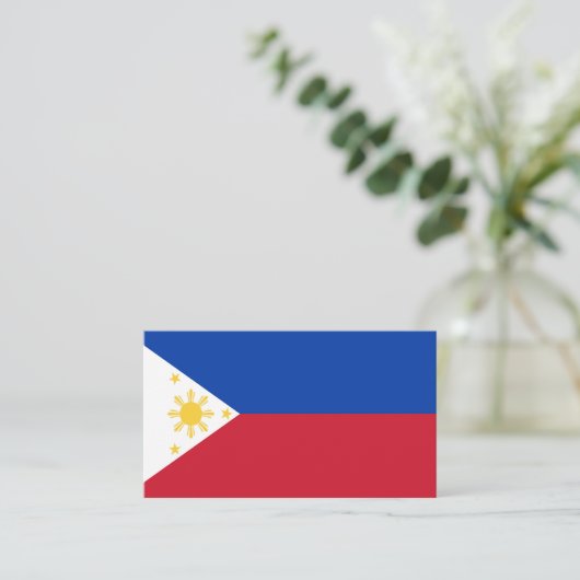 Carte De Visite drapeau des Philippines (Debout devant)