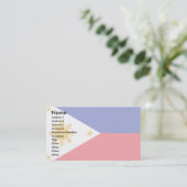 Carte De Visite Drapeau des Philippines (Debout devant)