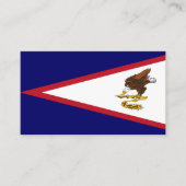 Carte De Visite Drapeau des Samoa américaines (Devant)