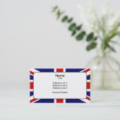 Carte De Visite Drapeau des syndicats (Debout devant)
