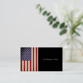 Carte De Visite Drapeau des USA (Debout devant)