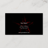 Carte De Visite Drapeau des USA (Dos)