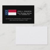 Carte De Visite Drapeau d'état de la Caroline du Nord (Devant / Derrière)