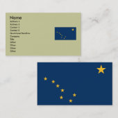 Carte De Visite Drapeau d'état de l'Alaska (Devant / Derrière)