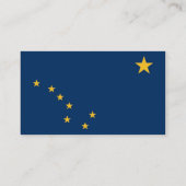 Carte De Visite Drapeau d'état de l'Alaska (Dos)