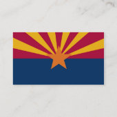 Carte De Visite Drapeau d'état de l'Arizona (Dos)