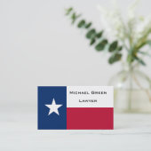 Carte De Visite Drapeau d'état du Texas (Debout devant)