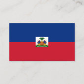 Carte De Visite Drapeau d'Haïti (Devant)