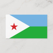 Carte De Visite Drapeau djiboutien, Drapeau djiboutien (Devant)