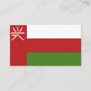 Carte De Visite Drapeau d'Oman