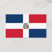 Carte De Visite Drapeau dominicain, Drapeau de la République Domin (Devant)