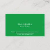 Carte De Visite Drapeau du Brésil (Dos)