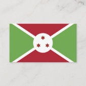 Carte De Visite Drapeau du Burundi (Devant)