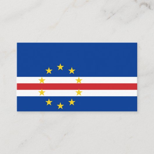 Carte De Visite Drapeau du Cap-Vert, Drapeau du Cap-Vert (Devant)
