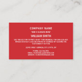 Carte De Visite Drapeau du Cap-Vert et Emblème national, Cap-Vert (Dos)