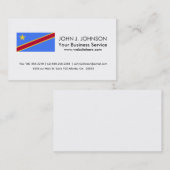 Carte De Visite Drapeau du Congo (Devant / Derrière)