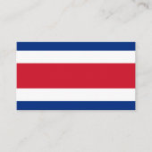 Carte De Visite Drapeau du Costa Rica (Devant)