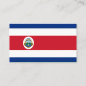 Carte De Visite Drapeau du Costa Rica, Drapeau du Costa Rica (Devant)