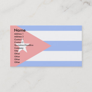 Carte De Visite Drapeau du Cuba