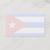 Carte De Visite Drapeau du Cuba (Dos)