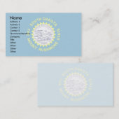 Carte De Visite Drapeau du Dakota du Sud (Devant / Derrière)