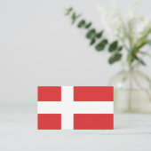 Carte De Visite Drapeau du Danemark (Debout devant)