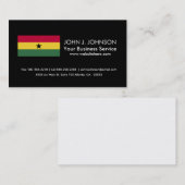 Carte De Visite Drapeau du Ghana (Devant / Derrière)