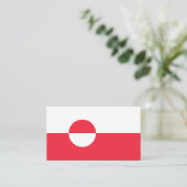 Carte De Visite Drapeau du Groenland (Debout devant)