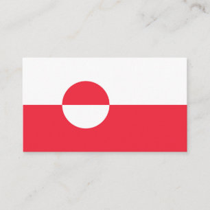 Carte De Visite Drapeau du Groenland