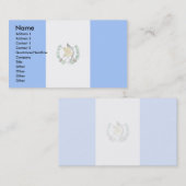 Carte De Visite Drapeau du Guatemala (Devant / Derrière)