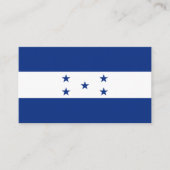 Carte De Visite Drapeau du Honduras (Devant)