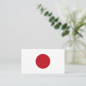 Carte De Visite Drapeau du Japon (Debout devant)