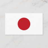 Carte De Visite Drapeau du Japon (Devant)