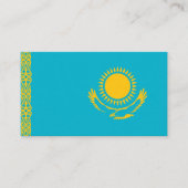 Carte De Visite Drapeau du Kazakhstan (Devant)