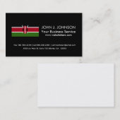 Carte De Visite Drapeau du Kenya (Devant / Derrière)