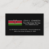 Carte De Visite Drapeau du Kenya (Devant)