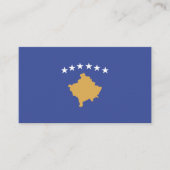 Carte De Visite drapeau du Kosovo (Devant)